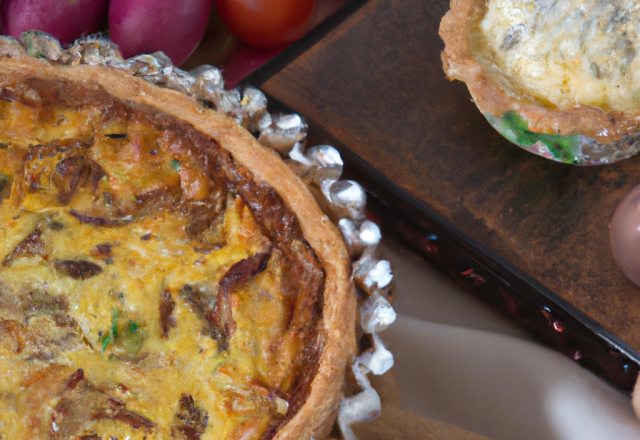 Quiche Lorraine riche en parmesan