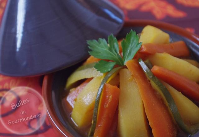 Tajine de légumes aux épices... pour faire venir le soleil !