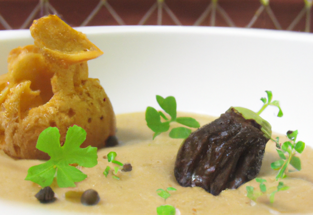 Crème de foie gras au morilles