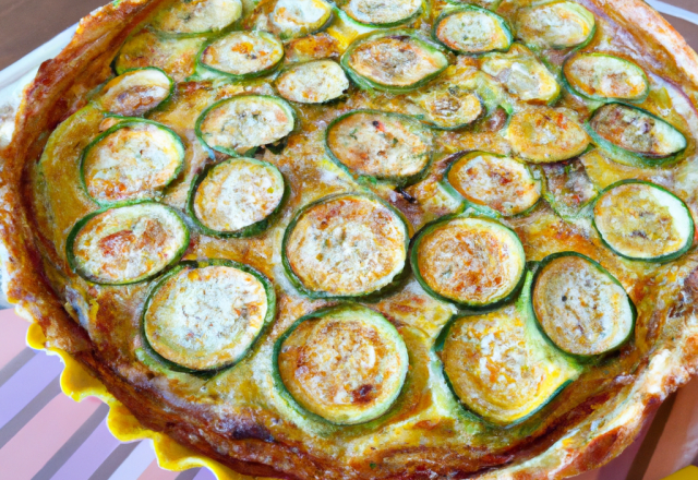 Tarte courgettes-brousse