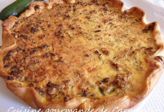 Clafoutis de courgettes au fromage fines herbes