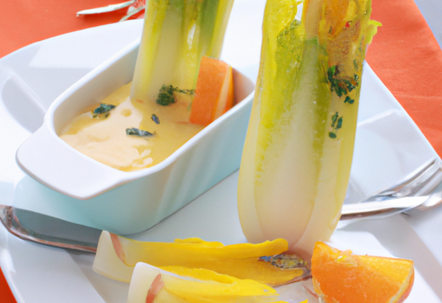 Fondue d endives à l'orange