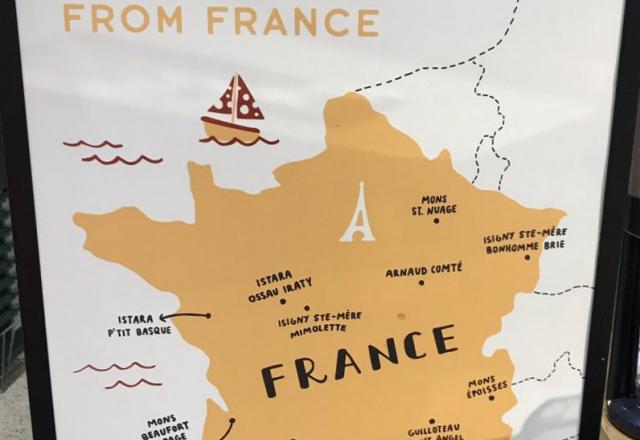 La carte des fromages français vue par les américains