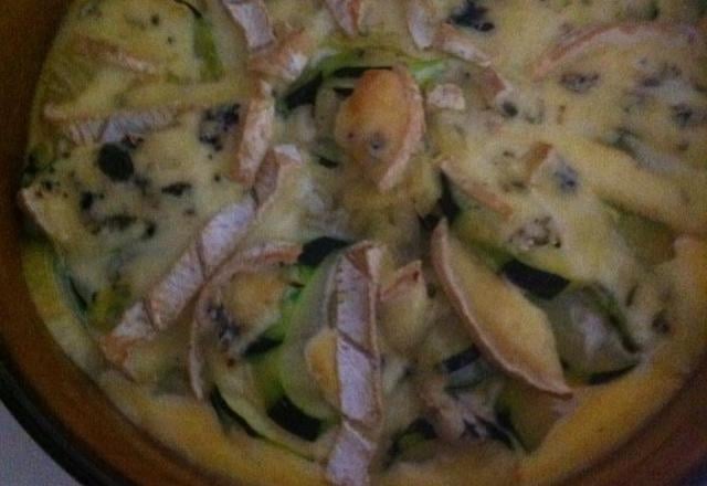 Gratin de courgettes au bleu