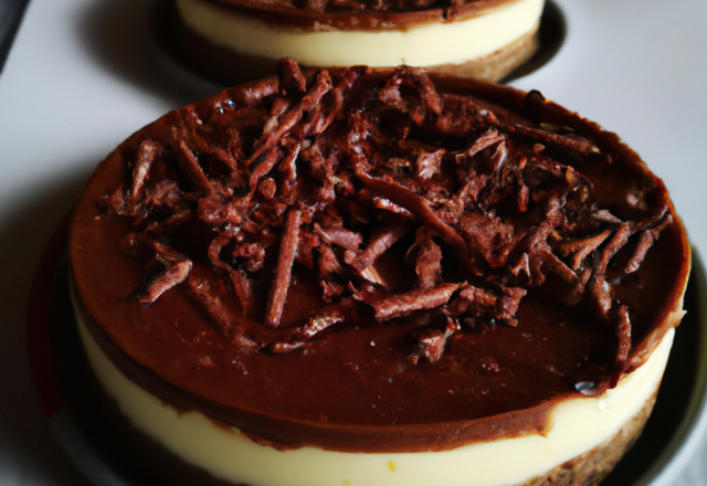 Cheesecake aux deux chocolats