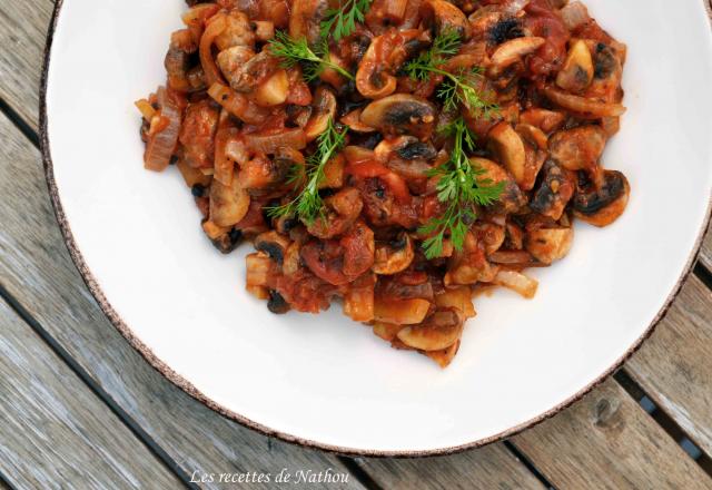 Garniture de champignons à la grecque