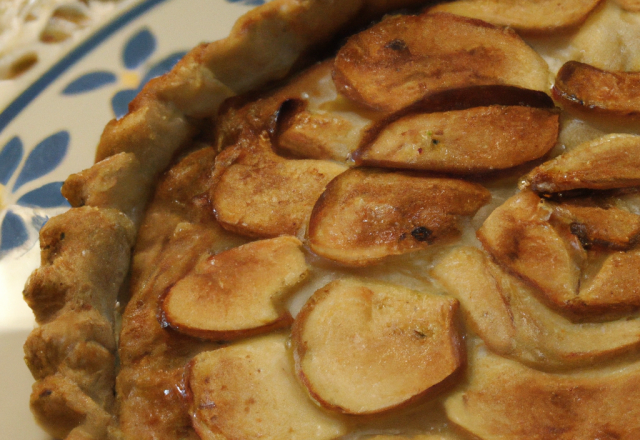 Tarte aux pommes à la crème de cassonade