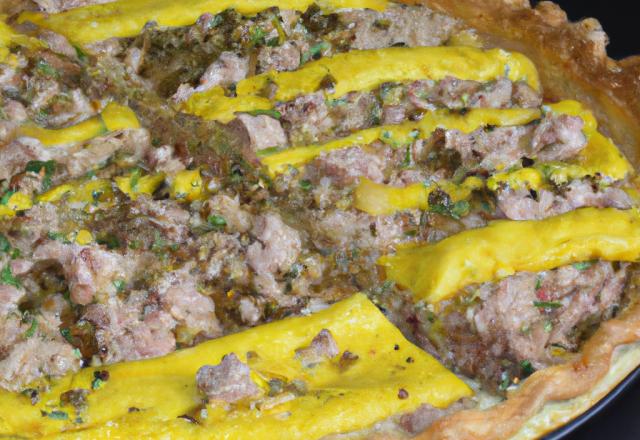 Tarte au thon et moutarde