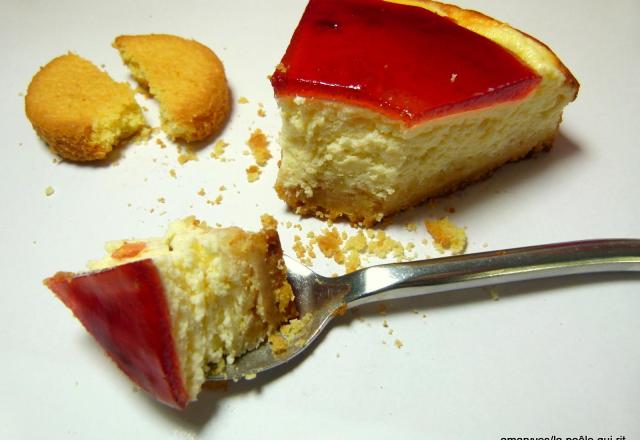 Cheese-cake 'Breizh' aux groseilles