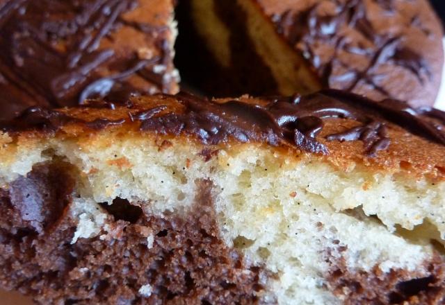 Gâteau aux deux chocolats pour le goûter