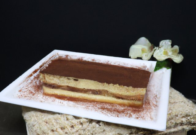 Mousse au chocolat blanc façon tiramisu