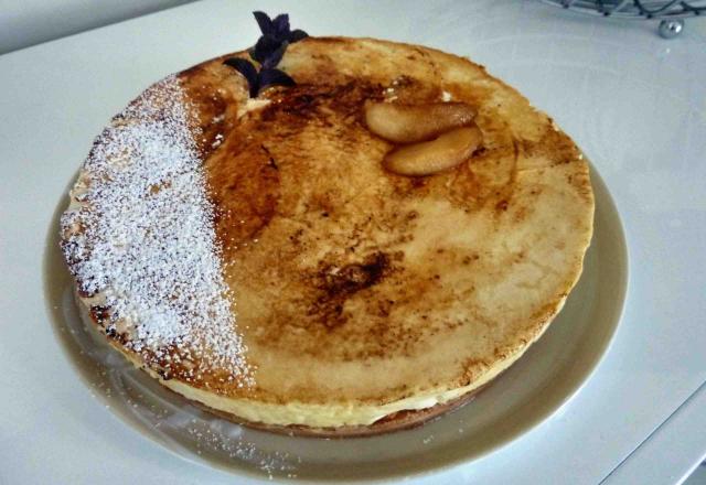 Tarte aux pommes au safran et cognac