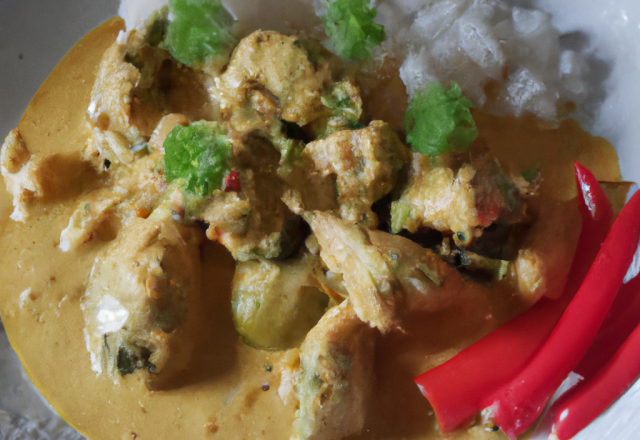 Curry de poulet, inspiration Thaï