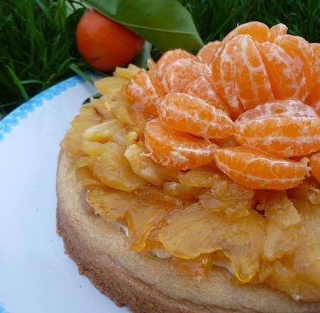 Tarte tatin banane, ananas et clémentine