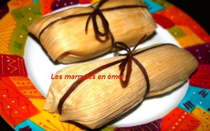 Tamales aux poires et chocolat