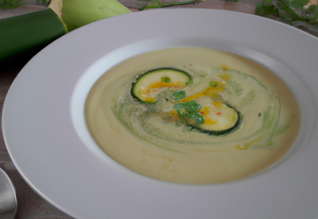 Velouté minute aux courgettes