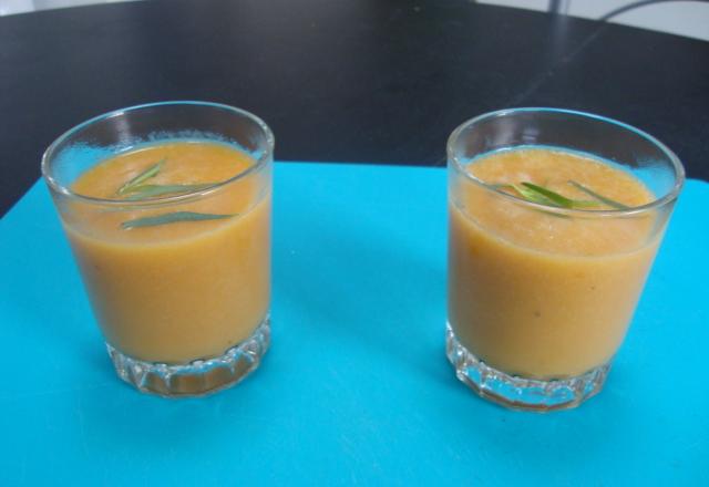 Velouté de carottes à l'estragon