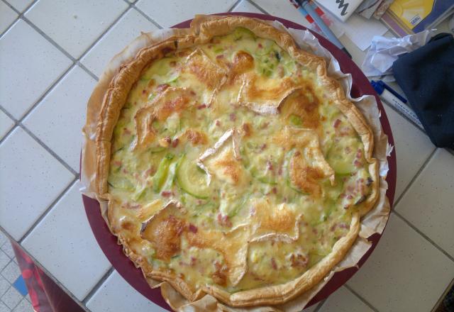 Tarte courgettes et Chaource