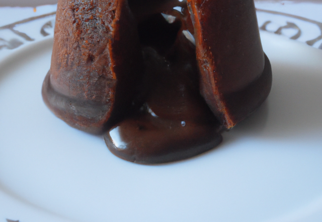 Moelleux surprise au chocolat.