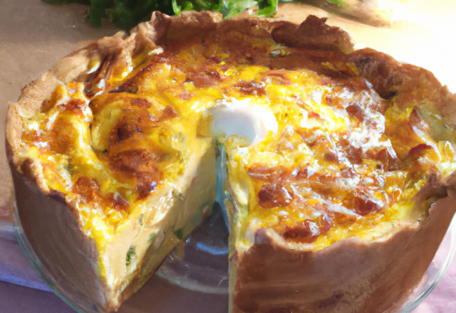 Quiche soufflée au fromage