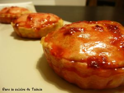 Tourtes roses aux pommes