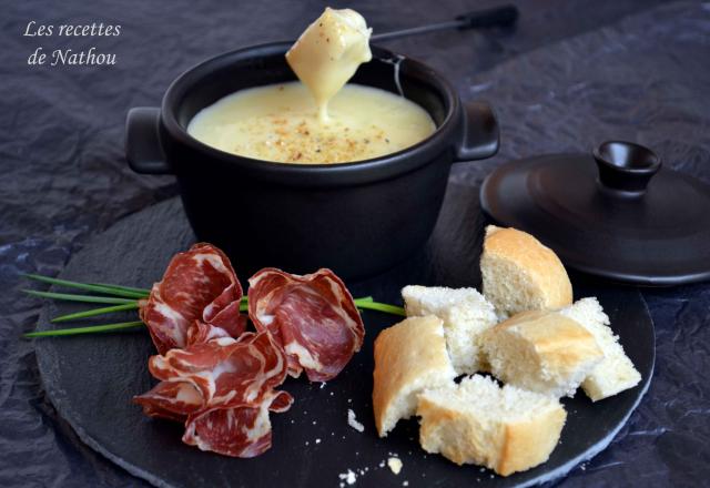 Mini-cocotte de fondue au fromage