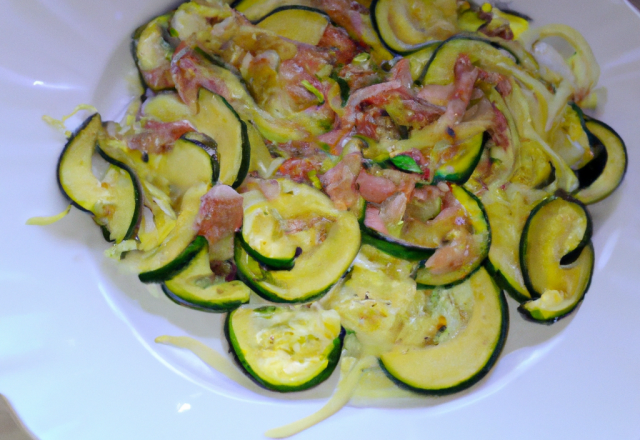 Courgettes à la carbonara : un délice pour les enfants! 