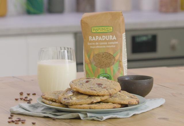 Cookies à la purée d'amandes et 3 chocolats