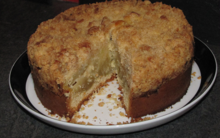 Gâteau aux pommes et poires façon crumble