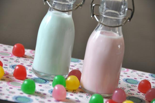 Lait aux bonbons dragibus