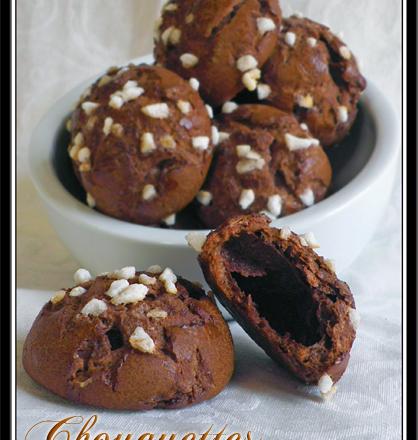 Chouquettes au chocolat et fève tonka