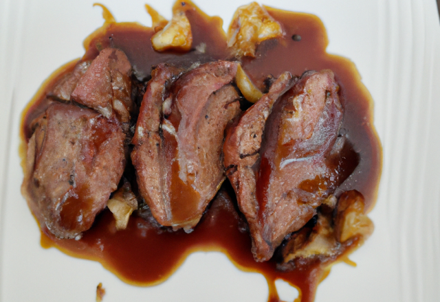 Magrets de canard sauce grand veneur