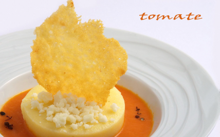 Fromage de Brebis dans tous ses états, polenta et tomate