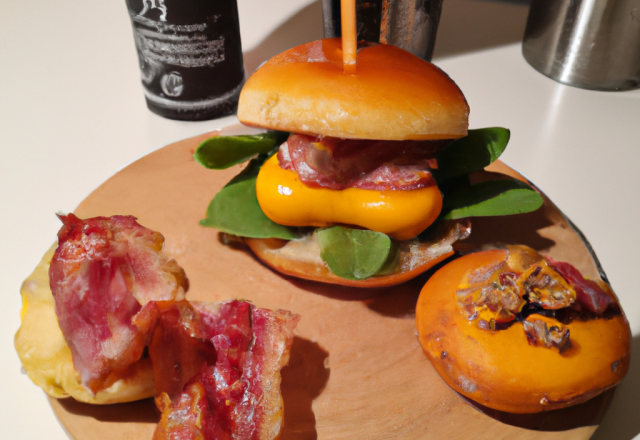 Burger Laguiole AOP et bacon