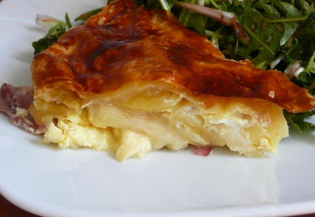 Tatin de pommes de terre au fromage de chèvre