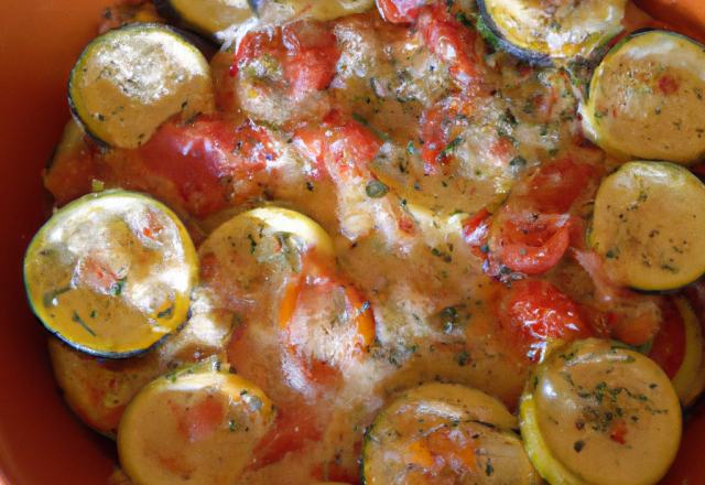 Gratin de courgettes à la tomate de tatie binou