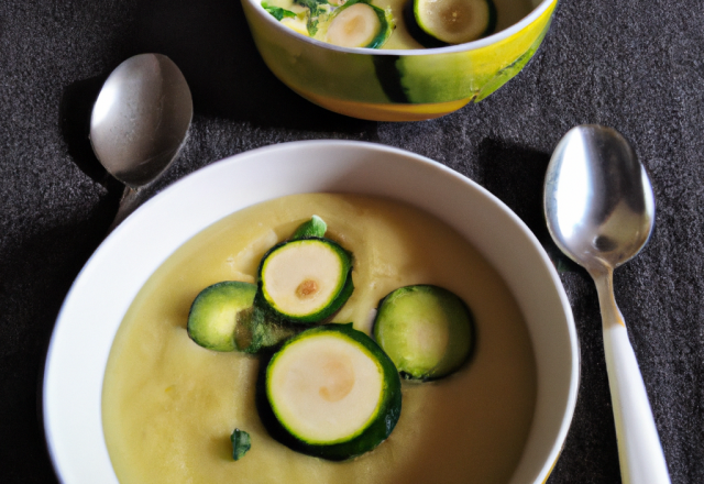 Velouté de courgettes réconfortant