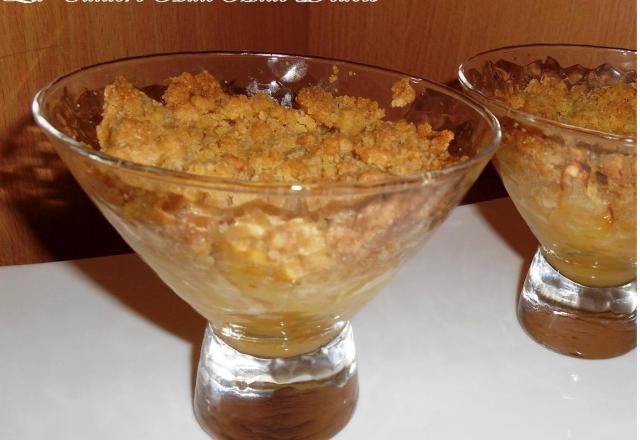 Crumble aux pommes ( "Apple crumble")