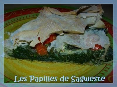 Pastilla aux épinards et feta