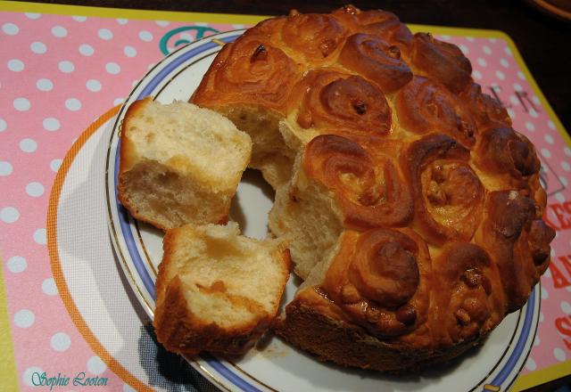 Brioche bouquet de fleurs au sirop d'érable