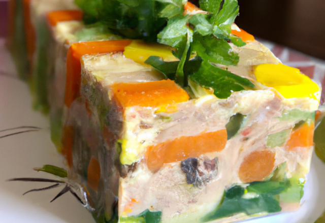 Terrine de poissons aux petits légumes