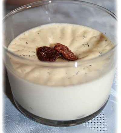 Panna cotta Rhum-raisins