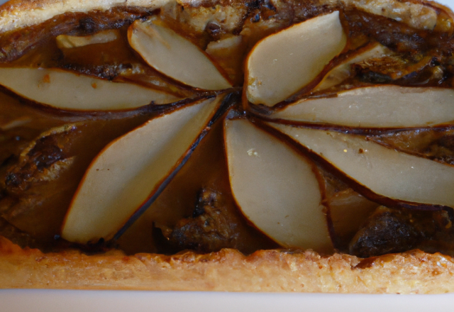 Tarte frangipane poire / chocolat