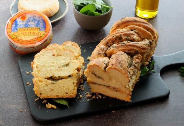 Babka aux herbes et au munster Ermitage