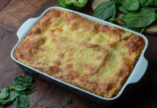 Cette recette va vous permettre de faire des lasagnes aux épinards avec de simples galettes bretonnes !