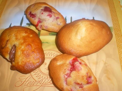 Madeleines aux fruits