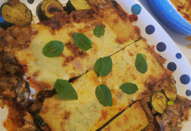 Lasagnes aubergines et chèvre