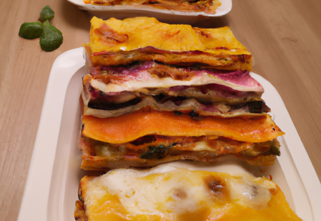 Lasagnes multicolores