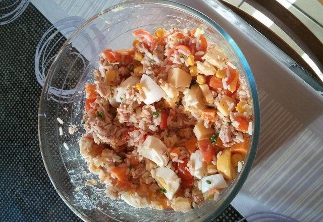 Salade de riz fait maison