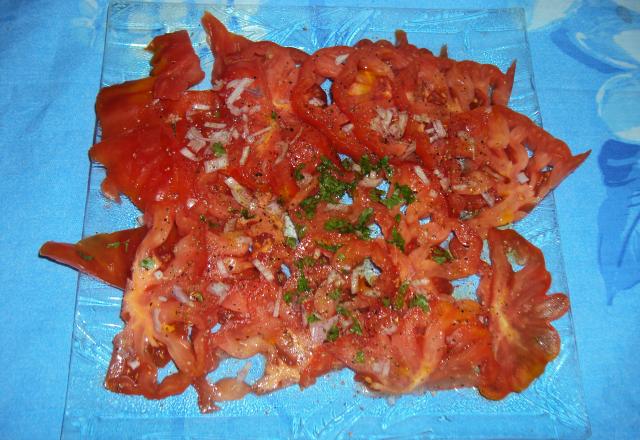 Salade de tomates côtelées type cœur de bœuf